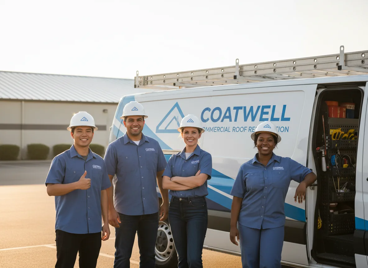 Commercial roof coating company in Blair, WI