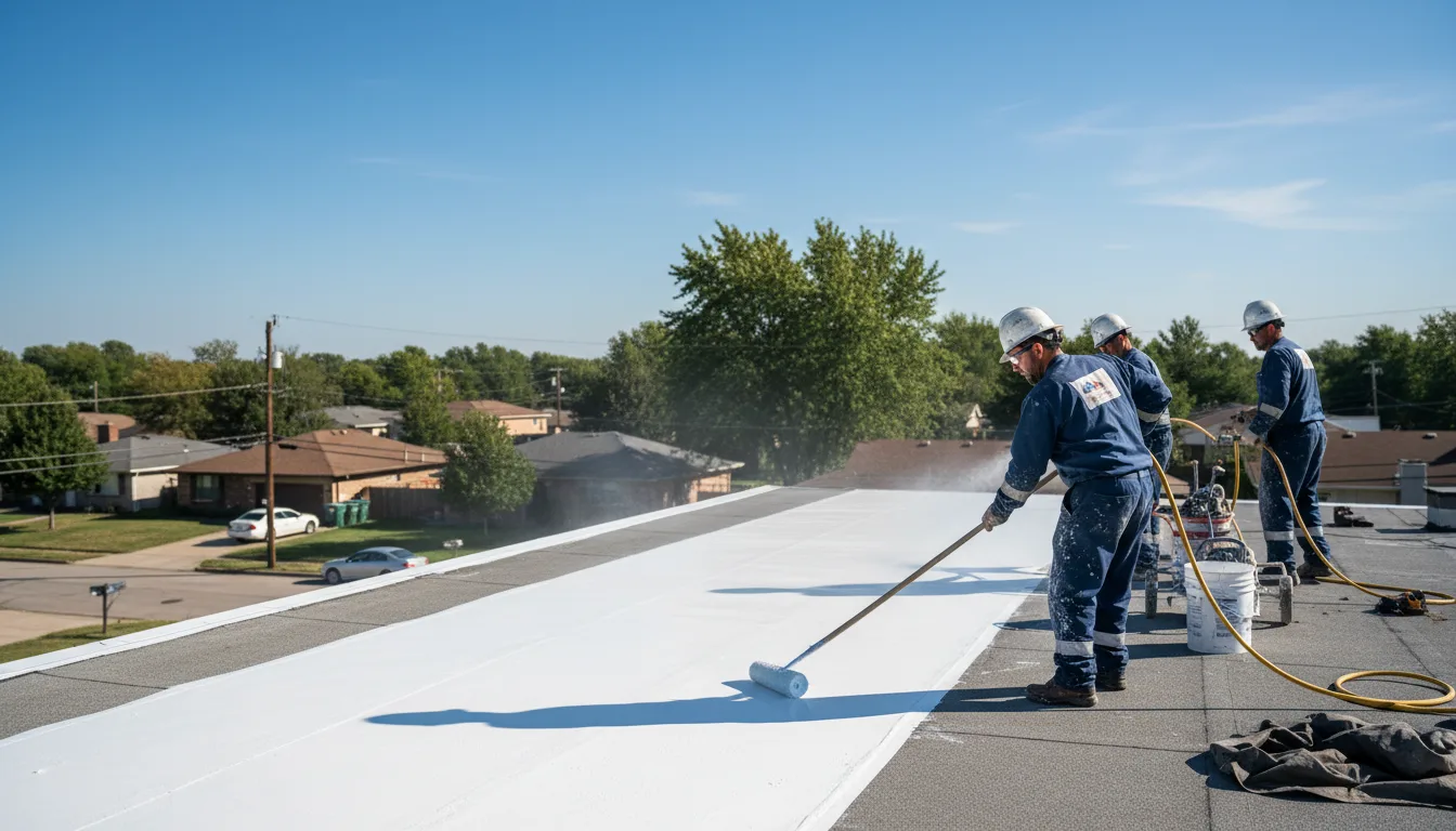 Commercial roof coating in Blair, WI near me
